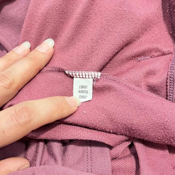 Avia Hooded Long Sleeve Activewear Top Size Medium Mauve Pink - Picture 6 of 8